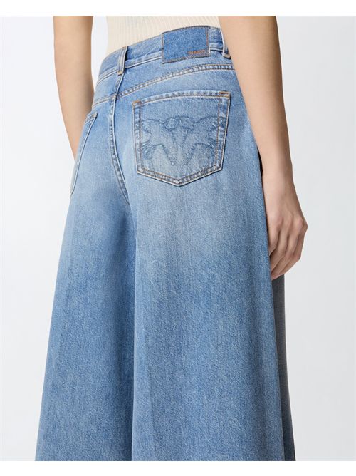 Bermuda wide leg in denim PINKO | 104646A32Q/PJD